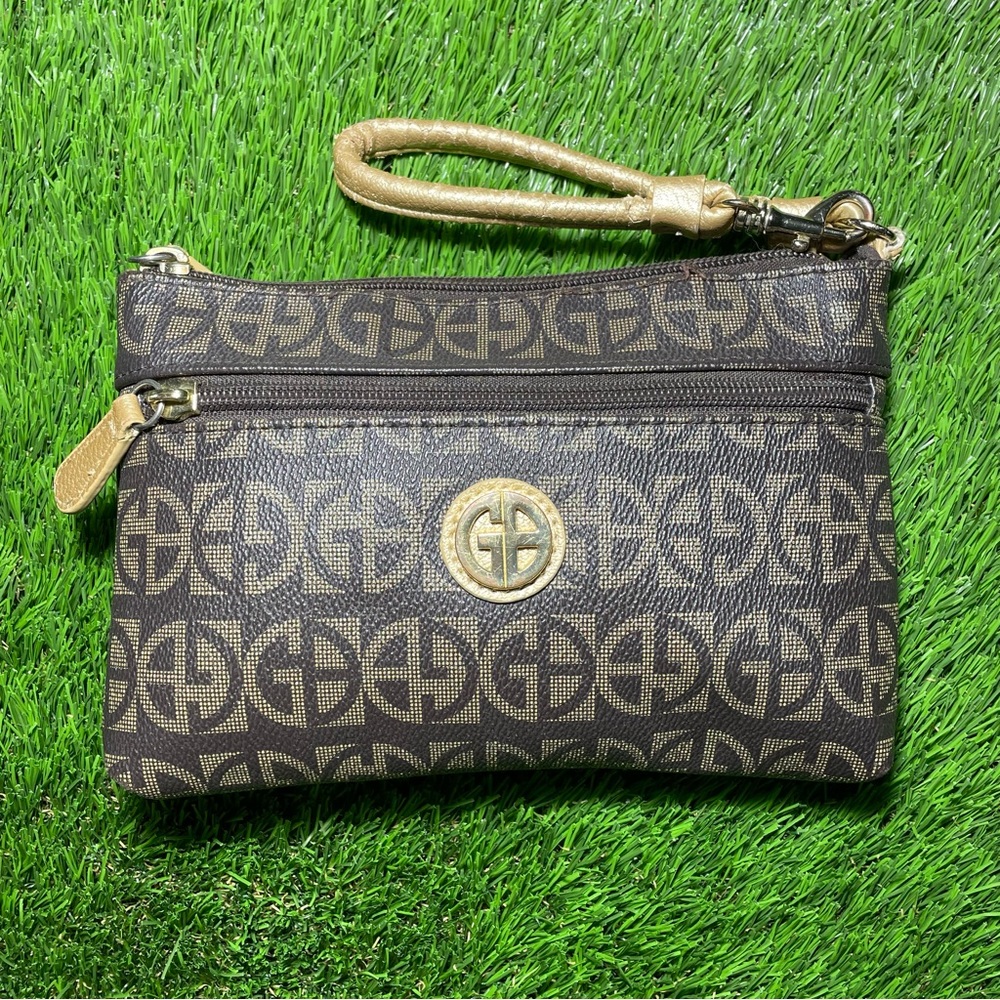 Giani Bernini Wristlet‎ Handbag Printed British Brown Women’s Purse